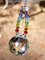 m/w Swarovski Ball 30mm DOUBLE CHAKRA COLORS Sun C