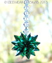 m/w Swarovski Crystal Emerald Green Octagons Star 