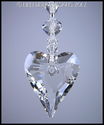 Swarovsk Crystal Christmas Colors 27mm WILD HEART 