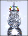 m/w Swarovski Crystal 30mm Ball Double Chakra + Lg
