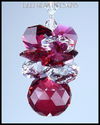 m/w Swarovski Bordealux Red Pineapple Feng Shui Su