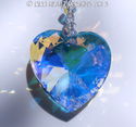 m/w Swarovski Crystal 40mm AB HUGE Heart + 10 Litt