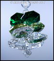 m/w Swarovski Crystal Emerald Green SMALLER LOTUS 