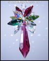 m/w Swarovski Christmas Ornament Red 40mm Icicle S