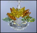 m/w Swarovski Crystal Autumn Leaves Colors Lotus B