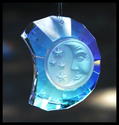 FINE CRYSTAL LARGE CRESCENT MOONMAN FACE SUN CATCH