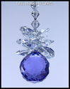 m/w Swarovski Crystal 20mm Ball Purple Pineapple S