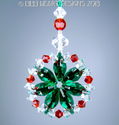 m/w Swarovski Emerald Red Christmas Suncatcher Sta