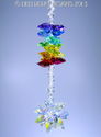 m/w Swarovski Crystal AB Star Double Chakra Stack 