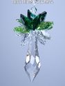 m/w Swarovski Crystal Icicle Pendulum Two Greens S