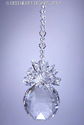 m/w All Swarovski Clear 30mm Brilliant Pineapple S