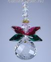 m/w Swarovski Crystal Ball Christmas Angel w/ Halo