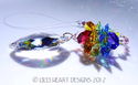 m/w Swarovski 50mm Clear Cats Eye Double Chakra Su