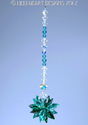 m/w Swarovski Crystal Emerald + Aqua Octagon Star 