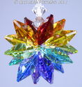 m/w Swarovski Crystal SunCatcher Chakra Rainbow Cl