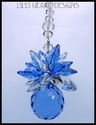m/w Swarovski Sapphire Ball  Pineapple Sun Catcher