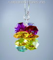 m/w Swarovski Crystal Chakra 7 Color Star SunCatch