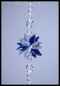 m/w Swarovski Crystal Cobalt Blue and Clear Long P