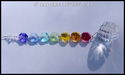 m/w Swarovski Crystal 30mm Ball Sun Catcher Chakra