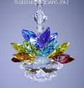 m/w Swarovski Crystal CHAKRA COLORS LOTUS BLOSSOM 