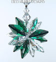 m/w Swarovski Crystal Emerald Green and Clear SunC