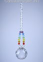 m/w Swarovski Ball 30mm DOUBLE CHAKRA COLORS Sun C