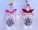 m/w Swarovski Crystal AB + Red Sweet Heart Angel S