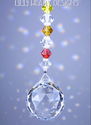 m/w Swarovski 20mm BALL 8558 With Chakra Colors Su