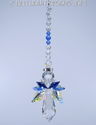  m/w Swarovski Rare Large Quad Winged Blue Angel S