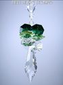 m/w Swarovski Crystal Icicle Pendulum Two Greens S