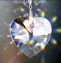 m/w Swarovski 28mm Crystal Clear Heart + Strand Su