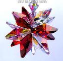 m/w Swarovski AB and Bordeaux Red Star Sunburst Su