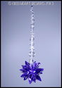 m/w Swarovski Crystal Blue Violet Purple Star Sun 