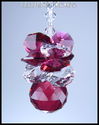 m/w Swarovski Bordealux Red Pineapple Feng Shui Su