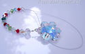 m/w Swarovski Snowflake Ornament Christmas Colors 