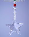 m/w Swarovski 40mm CLEAR STAR Christmas Holiday Or