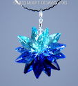 m/w Swarovski 3 Blues Star Suncatcher or Pendant w