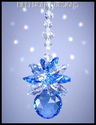 m/w Swarovski Sapphire Ball  Pineapple Sun Catcher