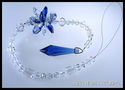 m/w Swarovski Crystal Cobalt Blue and Clear Long P