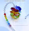 m/w Swarovski Crystal Double Chakra Star + Strand 