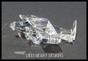   GREAT LITTLE AIRPLANE MADE FROM SWAROVSKI CRYSTA