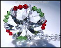 m/w Swarovski Crystal Xmas Colors STAR OF LIFE Sun