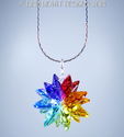 m/w Swarovski Crystal Chakra 7 Color Star SunCatch