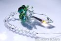 m/w Swarovski Crystal Icicle Pendulum Two Greens S