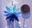 m/w Swarovski 3 Blues Star Suncatcher or Pendant w