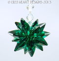 m/w Swarovski Crystal Emerald Green Octagons Star 