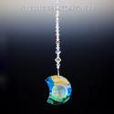 Austrain Crystal Aurora Borealis Crescent Moon wit