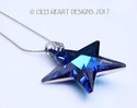 Swarovski Crystal RARE Large Star 40mm Dark Blue C