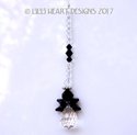 Itty Bitty BLACK ANGEL Made With Swarovski Crystal