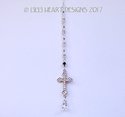m/w Swarovski Crystal Big RHINESTONE STUDDED CROSS